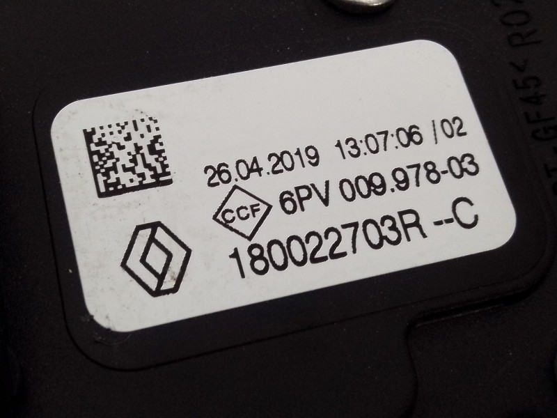 Recambio de pedal acelerador para dacia sandero stepway referencia OEM IAM 180022703R 6PV00997803 E2-A1-34-6