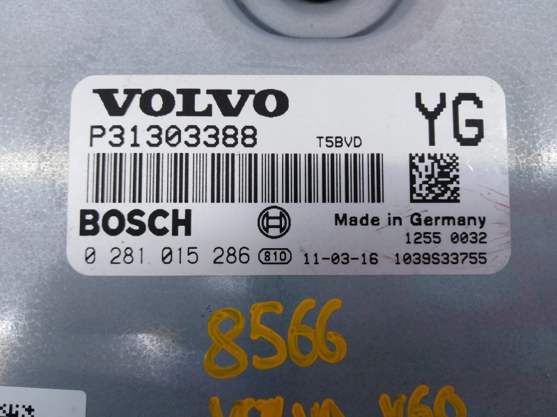 Recambio de centralita motor uce para volvo v60 kombi ocean race referencia OEM IAM P31303388 0281015286 E3-B5-48-2