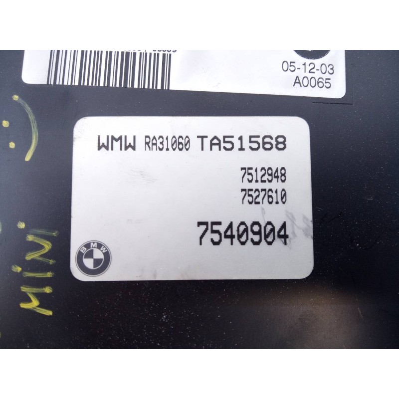 Recambio de centralita motor uce para mini mini (r50,r53) one referencia OEM IAM 7540904 S118012001N E3-A2-35-3