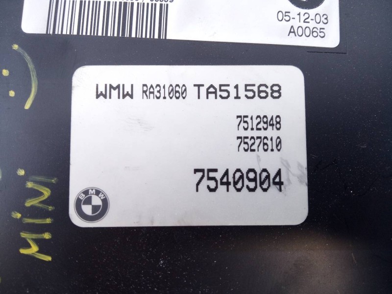 Recambio de centralita motor uce para mini mini (r50,r53) one referencia OEM IAM 7540904 S118012001N E3-A2-35-3
