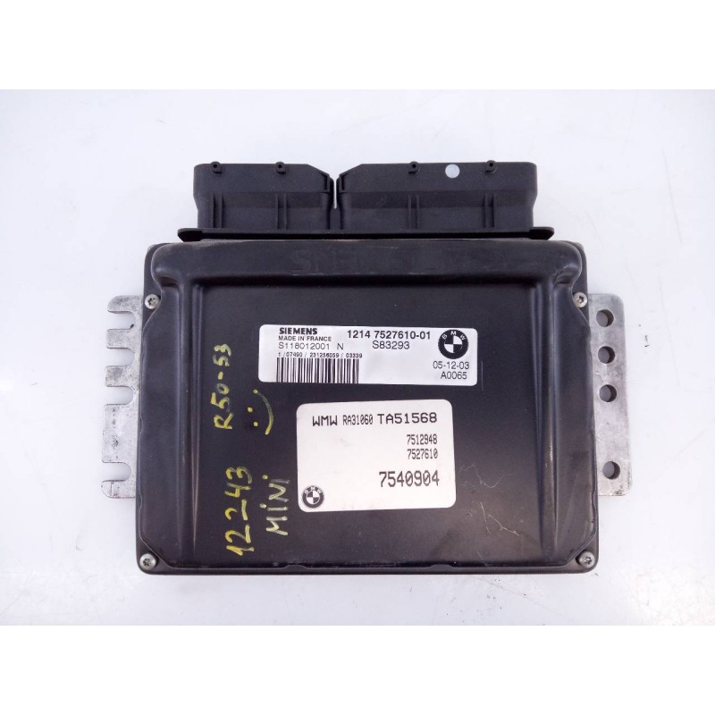 Recambio de centralita motor uce para mini mini (r50,r53) one referencia OEM IAM 7540904 S118012001N E3-A2-35-3
