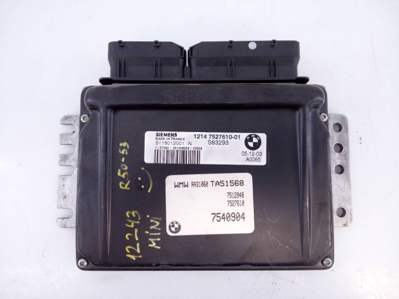 Recambio de centralita motor uce para mini mini (r50,r53) one referencia OEM IAM 7540904 S118012001N E3-A2-35-3