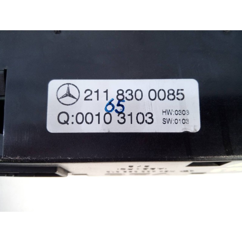 Recambio de mando climatizador para mercedes-benz clase e (w211) berlina 2.7 cdi cat referencia OEM IAM 23118300085  E3-A1-8-3