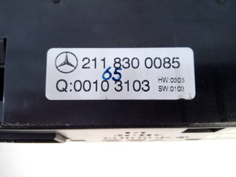 Recambio de mando climatizador para mercedes-benz clase e (w211) berlina 2.7 cdi cat referencia OEM IAM 23118300085  E3-A1-8-3