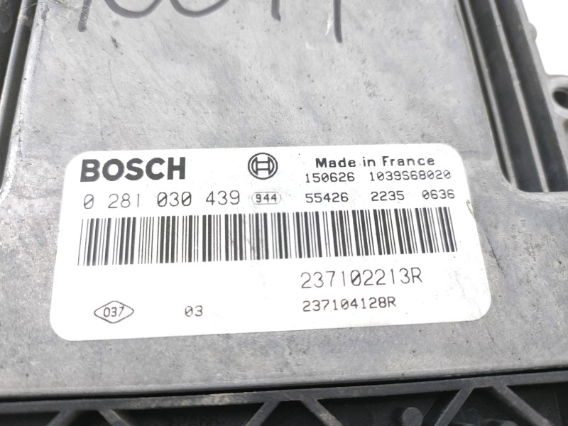 Recambio de centralita motor uce para dacia dokker laureate referencia OEM IAM 0281030439  E2-A1-39-6
