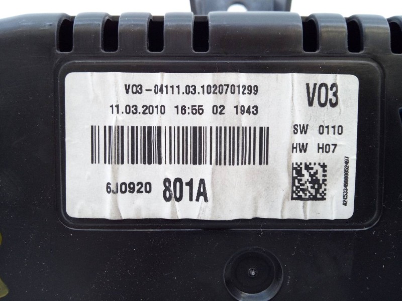 Recambio de cuadro instrumentos para seat ibiza (6j5) stylance / style referencia OEM IAM 6J0920801A  E2-A1-18-7