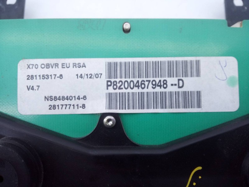 Recambio de cuadro instrumentos para renault master ii phase 2 caja cerrada l2h1 referencia OEM IAM P8200467948  E2-A1-45-3
