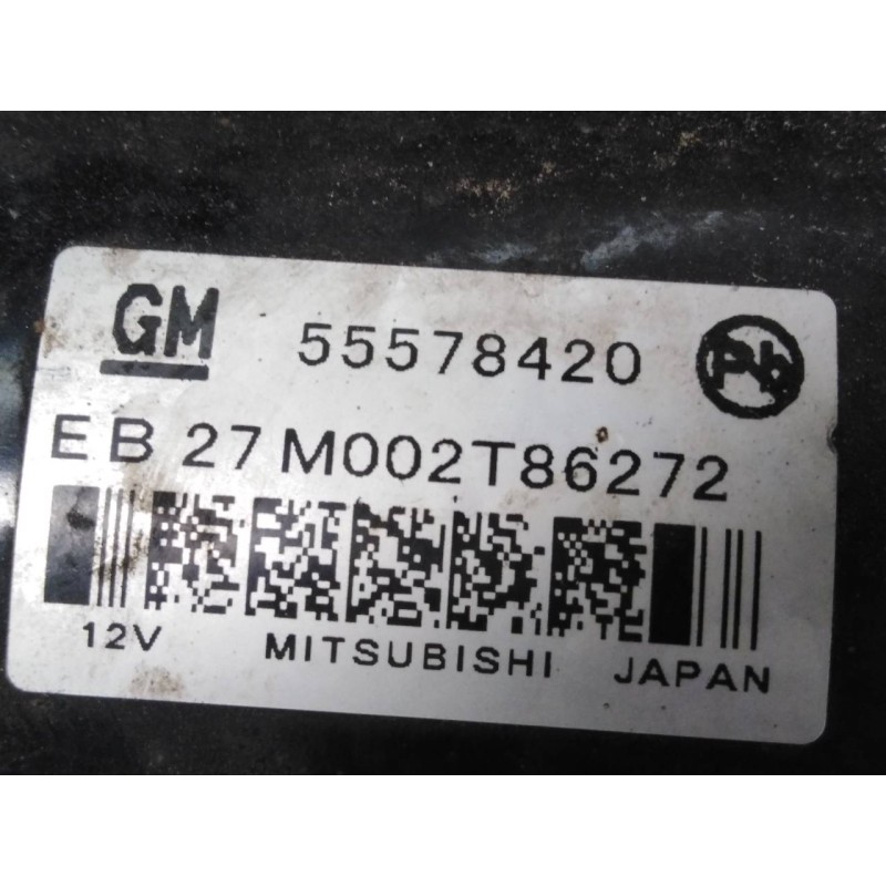 Recambio de motor arranque para opel mokka selective referencia OEM IAM 55578420 M002T86272 P3-B8-5-3