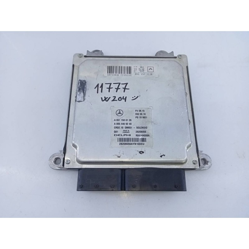 Recambio de centralita motor uce para mercedes-benz clase c (w204) berlina c 200 cdi blueefficiency (204.001) referencia OEM IAM