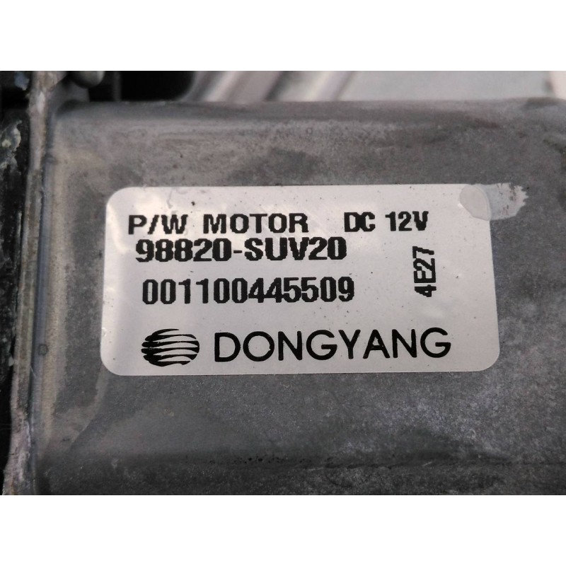 Recambio de elevalunas trasero izquierdo para opel mokka selective referencia OEM IAM 98820SUV20 001100445509 E2-B6-13-1