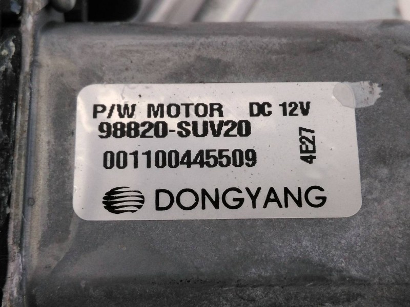 Recambio de elevalunas trasero izquierdo para opel mokka selective referencia OEM IAM 98820SUV20 001100445509 E2-B6-13-1