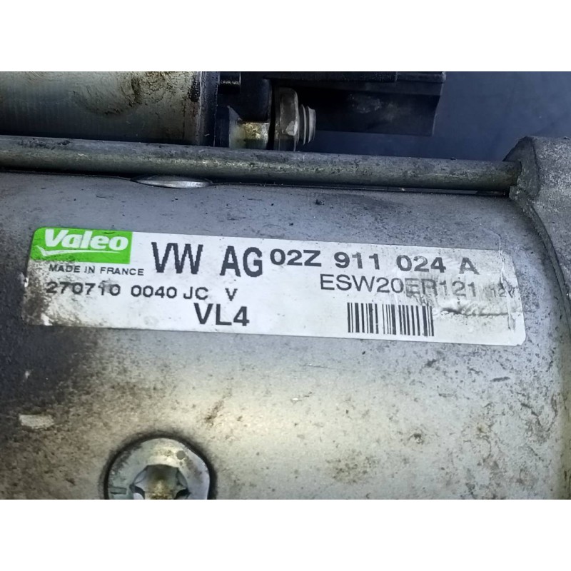 Recambio de motor arranque para audi a1 (8x) ambition referencia OEM IAM 02Z911024A  P3-B8-8-3