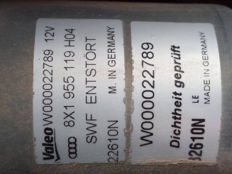 Recambio de motor limpia delantero para audi a1 (8x) ambition referencia OEM IAM 8X1955119  