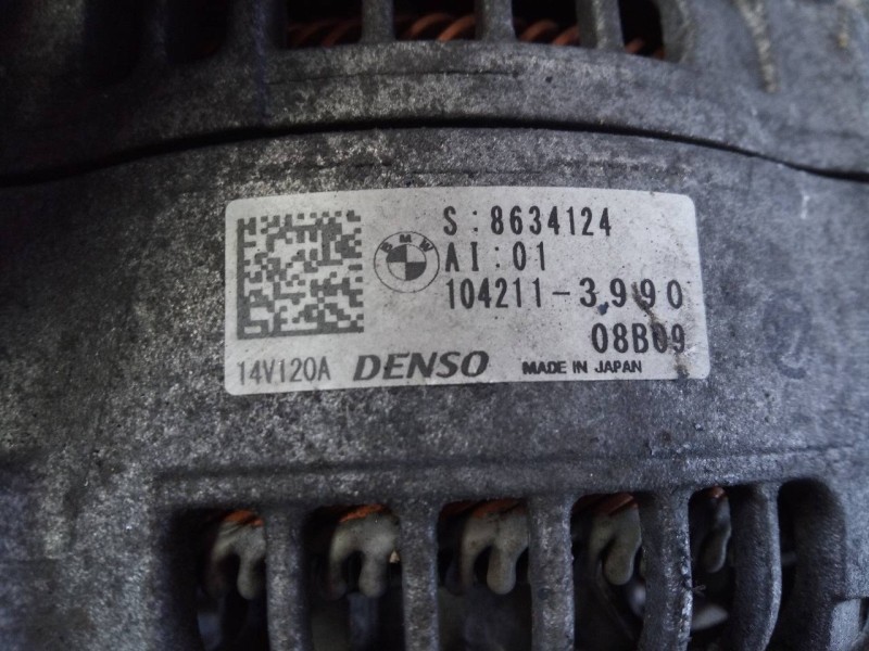 Recambio de alternador para mini countryman (f60) cooper referencia OEM IAM 8634124 1042113990 P3-B5-24-2