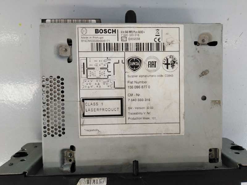 Recambio de sistema audio / radio cd para alfa romeo giulietta (191) referencia OEM IAM 1560968770 7640333316 E3-A4-17-4