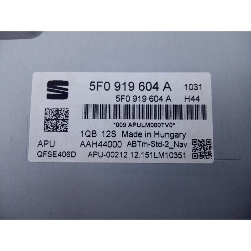 Recambio de sistema navegacion gps para seat ibiza (6p1) fr referencia OEM IAM 5F0919604A  E2-A1-18-3