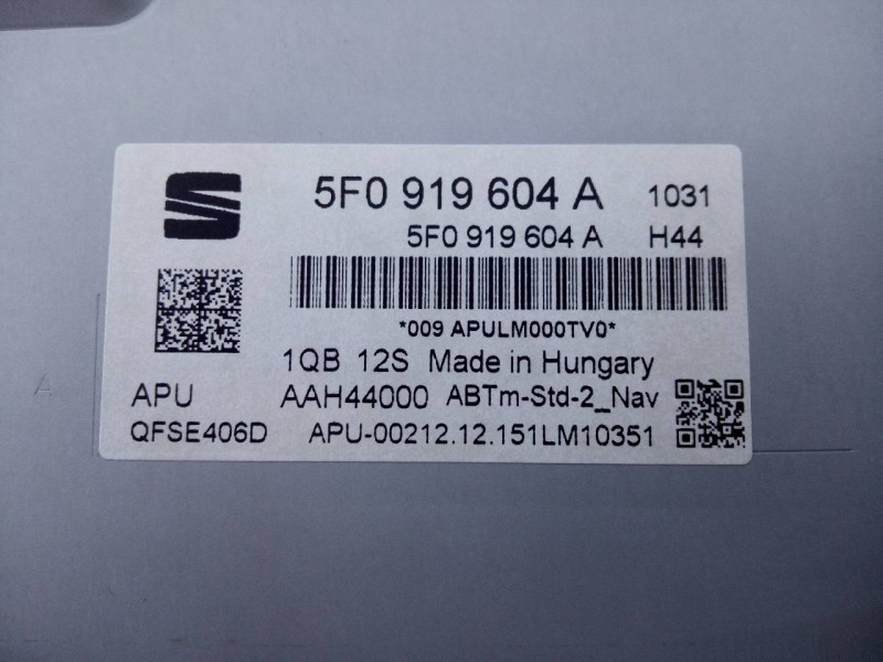 Recambio de sistema navegacion gps para seat ibiza (6p1) fr referencia OEM IAM 5F0919604A  E2-A1-18-3