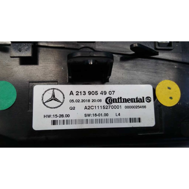 Recambio de mando climatizador para mercedes-benz cls bm 257) cls 350 d 4matic edition 1 (257.321) referencia OEM IAM A213905490