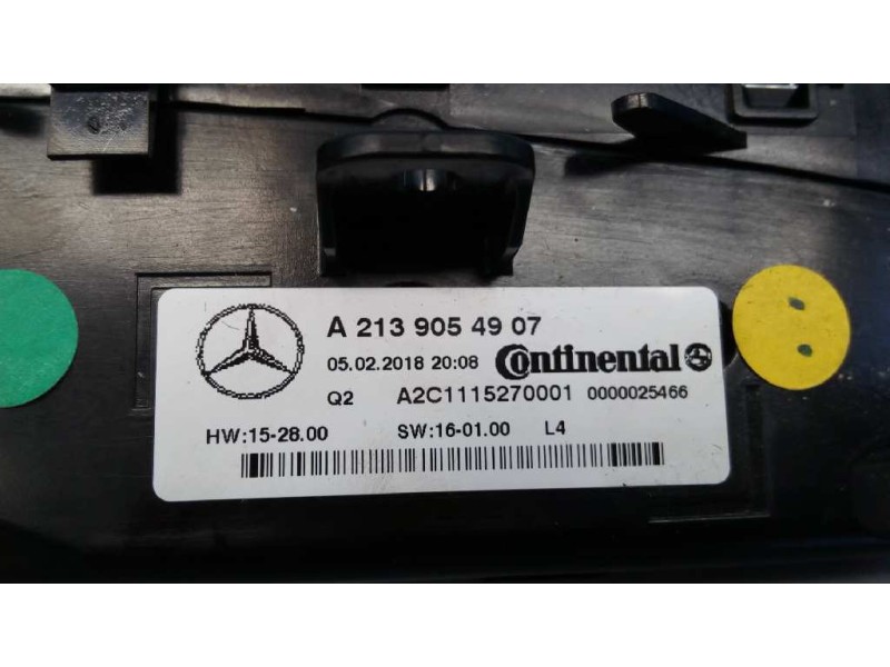 Recambio de mando climatizador para mercedes-benz cls bm 257) cls 350 d 4matic edition 1 (257.321) referencia OEM IAM A213905490