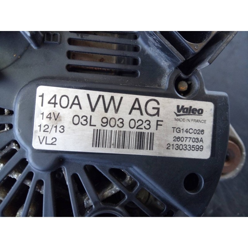 Recambio de alternador para seat ibiza (6j5) reference referencia OEM IAM 03L903023F 2607703A P3-B5-18-2