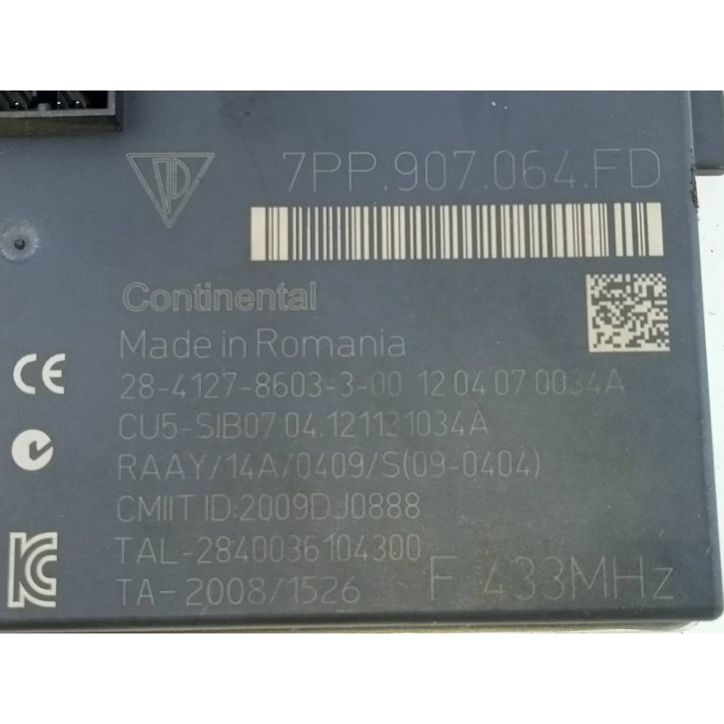 Recambio de modulo electronico para porsche panamera 4 s referencia OEM IAM 7PP907064FD  E3-B6-50-5