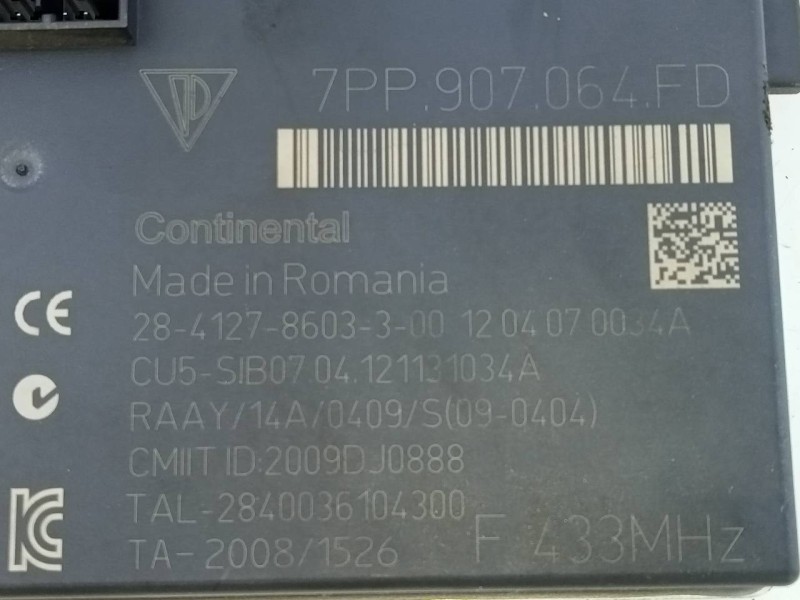 Recambio de modulo electronico para porsche panamera 4 s referencia OEM IAM 7PP907064FD  E3-B6-50-5
