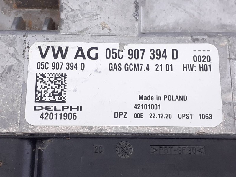 Recambio de centralita motor uce para volkswagen t-cross advance referencia OEM IAM 05C907394D 42011906 E2-A1-23-5