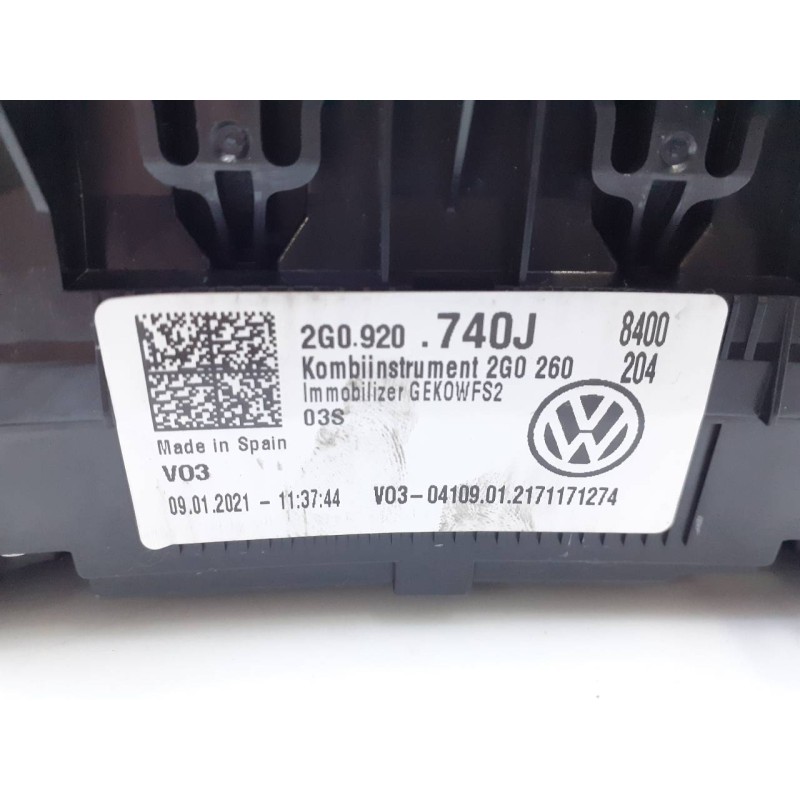 Recambio de cuadro instrumentos para volkswagen t-cross advance referencia OEM IAM 2G0920740J  E2-A1-43-3