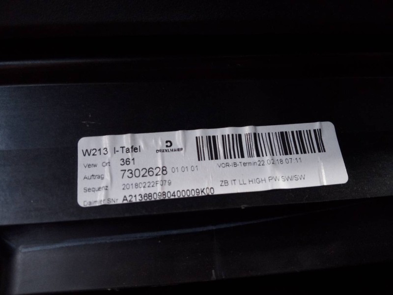 Recambio de salpicadero para mercedes-benz cls bm 257) cls 350 d 4matic edition 1 (257.321) referencia OEM IAM A213680980400009K