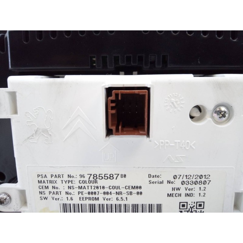 Recambio de cuadro instrumentos para citroën ds4 sport referencia OEM IAM 9678806180  E3-B2-39-4