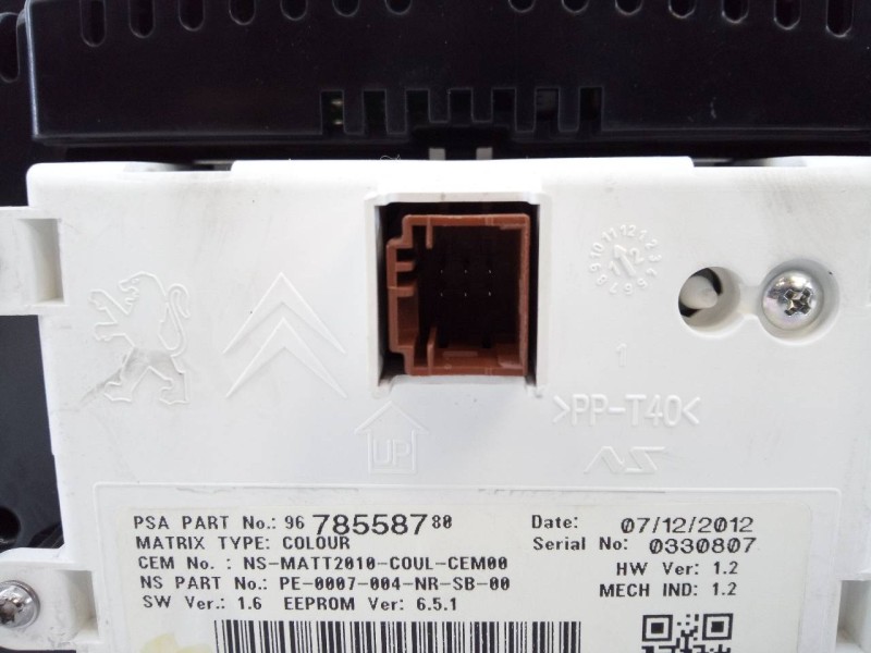 Recambio de cuadro instrumentos para citroën ds4 sport referencia OEM IAM 9678806180  E3-B2-39-4