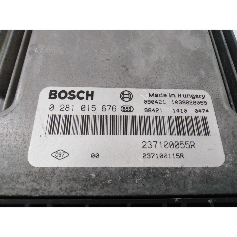 Recambio de centralita motor uce para renault megane iii coupe dynamique referencia OEM IAM 0281015676 237100055R E2-A1-30-2