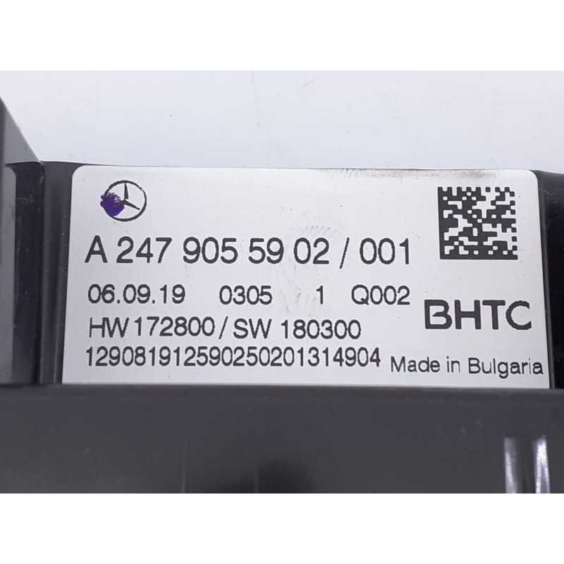 Recambio de mando climatizador para mercedes-benz cla-klasse (bm 118) cla 200 d (118.312) referencia OEM IAM A2479055902  E3-A1-