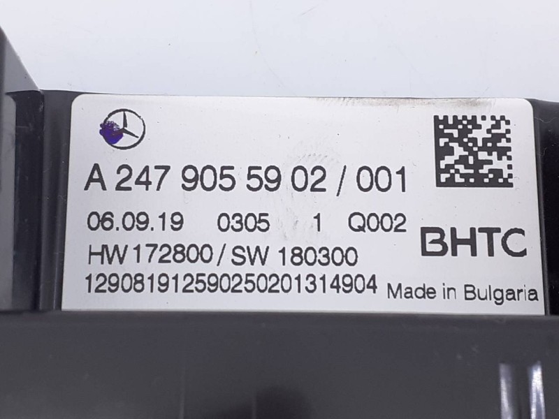 Recambio de mando climatizador para mercedes-benz cla-klasse (bm 118) cla 200 d (118.312) referencia OEM IAM A2479055902  E3-A1-