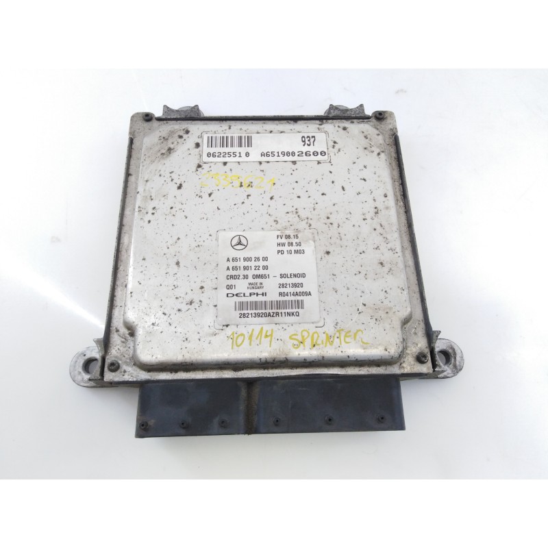 Recambio de centralita motor uce para mercedes-benz sprinterii caja cerrada (desde 01.06) 210/213/216 cdi (906.611/613) referenc