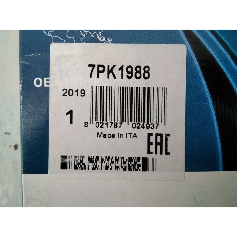 Recambio de correa accesorios para suzuki grand vitara jb (jt) 1.9 ddis turbodiesel referencia OEM IAM 7PK1988 NUEVO 