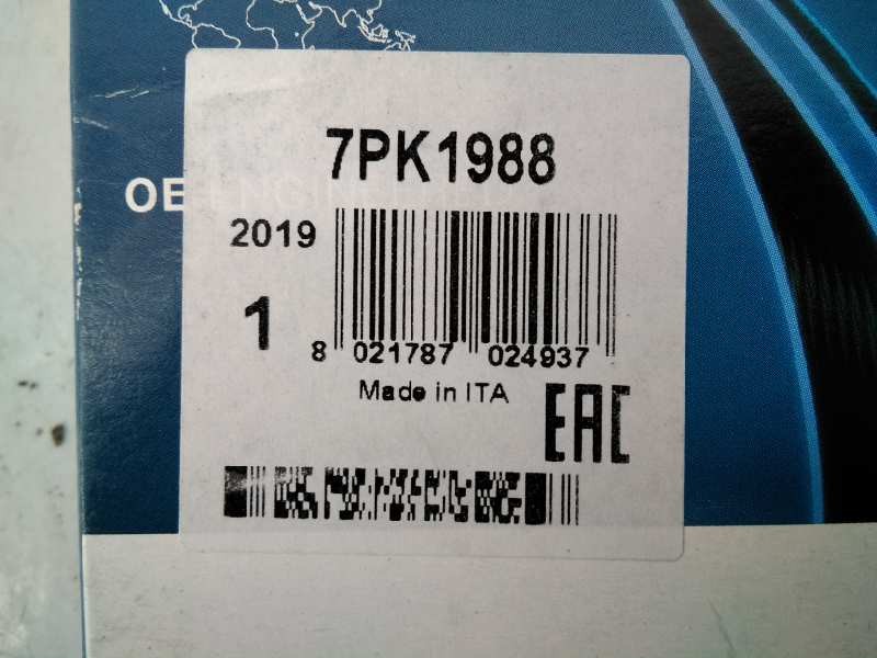 Recambio de correa accesorios para suzuki grand vitara jb (jt) 1.9 ddis turbodiesel referencia OEM IAM 7PK1988 NUEVO 