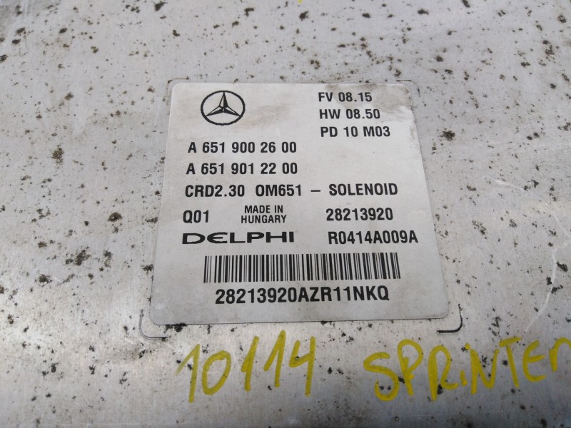 Recambio de centralita motor uce para mercedes-benz sprinterii caja cerrada (desde 01.06) 210/213/216 cdi (906.611/613) referenc