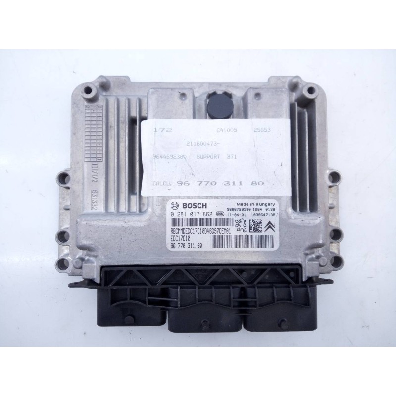 Recambio de centralita motor uce para citroën c4 lim. business referencia OEM IAM 9677031180 0281017862 E3-B2-35-1