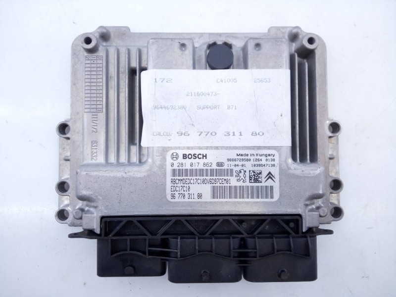 Recambio de centralita motor uce para citroën c4 lim. business referencia OEM IAM 9677031180 0281017862 E3-B2-35-1