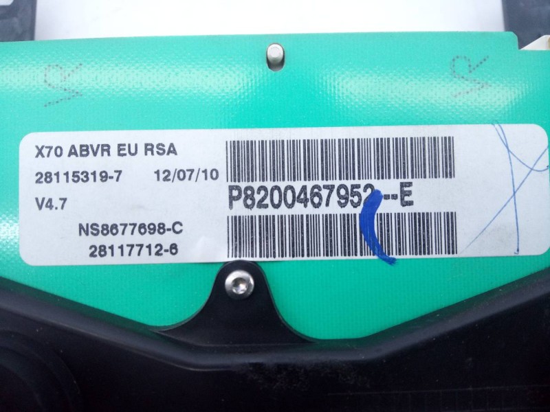 Recambio de cuadro instrumentos para nissan interstar (x70) acenta referencia OEM IAM 8200467952  E3-B4-31-4