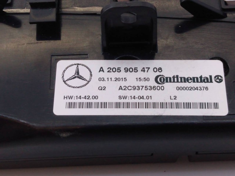 Recambio de mando climatizador para mercedes-benz clase glc (w253) glc 250 d 4matic (253.909) referencia OEM IAM A2059054706 A2C