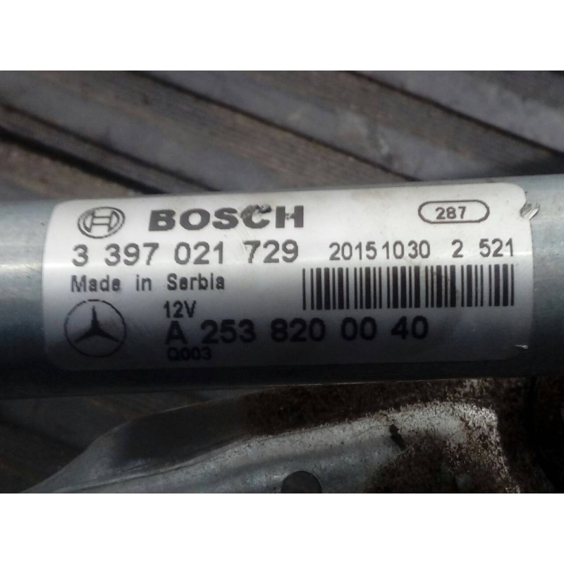 Recambio de motor limpia delantero para mercedes-benz clase glc (w253) glc 250 d 4matic (253.909) referencia OEM IAM A2538200040