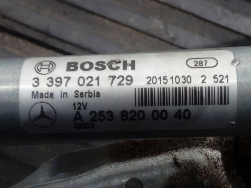 Recambio de motor limpia delantero para mercedes-benz clase glc (w253) glc 250 d 4matic (253.909) referencia OEM IAM A2538200040