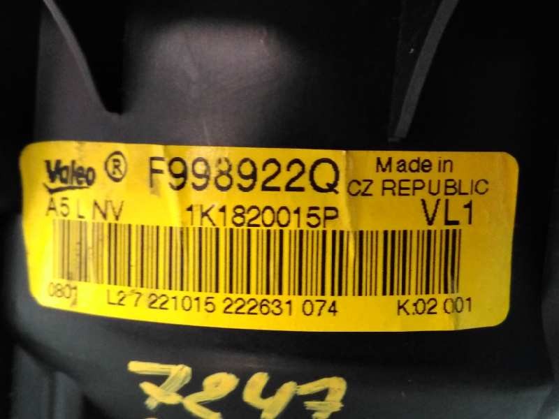 Recambio de ventilador calefaccion para volkswagen sharan (7n2) highline bmt referencia OEM IAM 1K1820015P 3C0907521G E1-B6-47-1