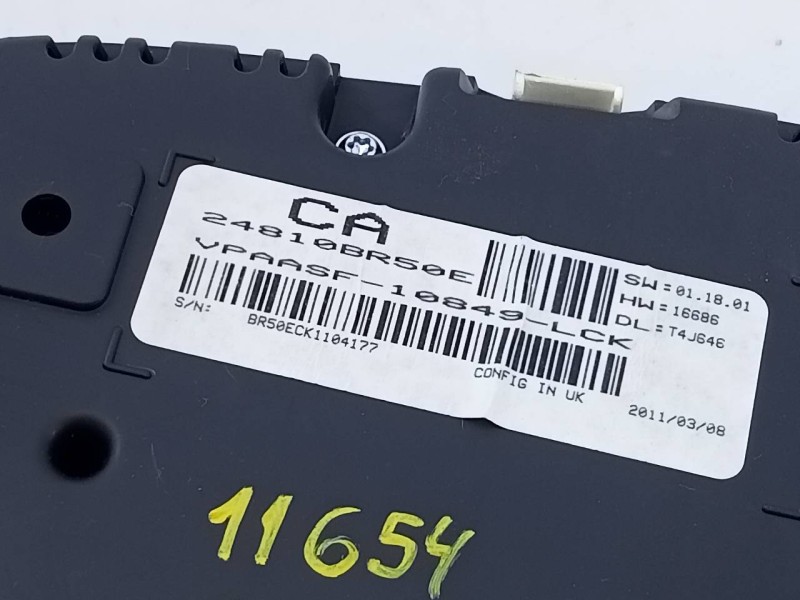 Recambio de cuadro instrumentos para nissan qashqai (j10) tekna referencia OEM IAM 24810BR50E  E3-B4-21-1