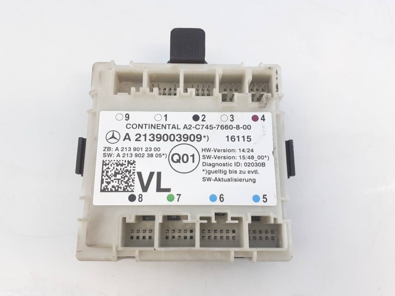 Recambio de modulo confort para mercedes-benz clase e lim. (w213) e 220 d (213.004) referencia OEM IAM A2139003909 A2C7457660800