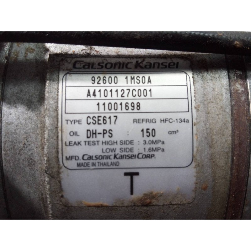 Recambio de compresor aire acondicionado para infiniti fx fx30d s referencia OEM IAM 926001MS0A 11001698 P3-A3-14-3