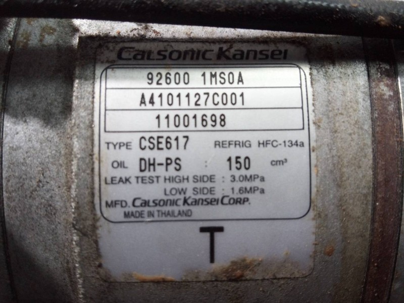 Recambio de compresor aire acondicionado para infiniti fx fx30d s referencia OEM IAM 926001MS0A 11001698 P3-A3-14-3