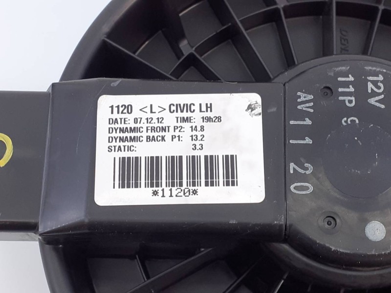Recambio de ventilador calefaccion para honda civic (fk) 1.4 comfort referencia OEM IAM 1120  E3-B5-9-3